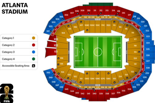 Buy FIFA World Cup 2026 Tickets | Morocco vs Haiti | Match 50 - Mercedes-Benz Stadium, Atlanta