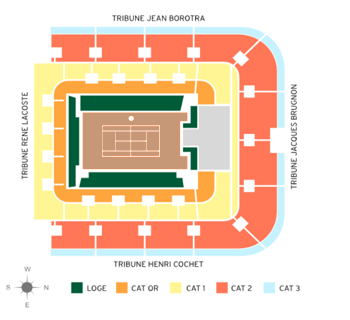 French Open Tickets 6/6/2025 - Mens Semi Final 1 - Friday Day Session - Philippe Chatrier