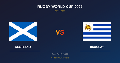 Scotland vs Uruguay - Rugby World Cup 2027 - Melbourne