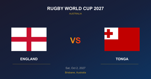 England vs Tonga - Rugby World Cup 2027 - Brisbane