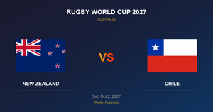 New Zealand vs Chile - Rugby World Cup 2027 - Perth