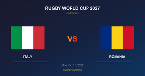Italy vs Romania - Rugby World Cup 2027 - Sydney