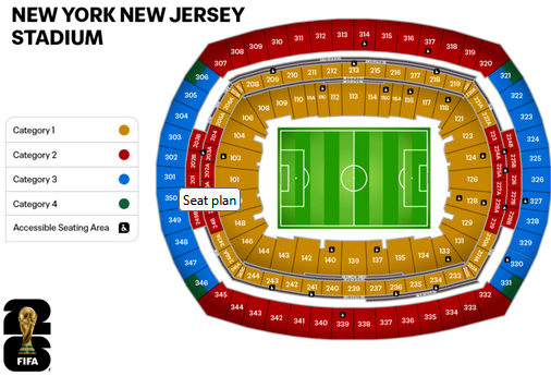 Buy FIFA World Cup 2026 Tickets | Brazil vs Morocco | Match 7 - MetLife Stadium, East Rutherford